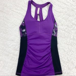 Lucy purple and black Perfect Core halter top size small